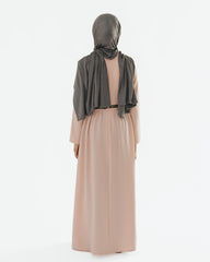 Girl's Peach Sparkle Sash Abaya