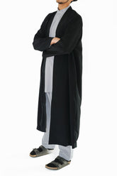 Men's Black Jubba Lightweight Overcoat