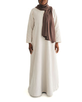 Women's Flax Linen Henley Abaya