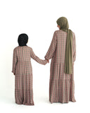 Girl's Poppy Sky Tiered Abaya Dress