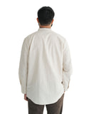 Men's Flax Linen Button Down Tunic Shirt