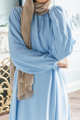 Powder Blue Blouse Abaya