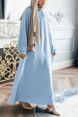 Powder Blue Blouse Abaya