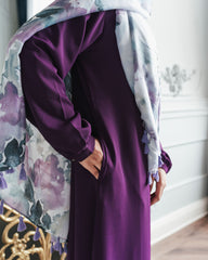 Berry Purple Blouse Abaya