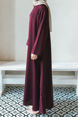Maroon Essentials Abaya