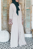 Beige Marina Embroidered Kimono