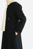 Girl's Black Hoodie Abaya