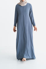 Grey Empire Zip Abaya
