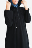 Black Hoodie Abaya