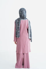 Girls Mauve Ribbed 2-Piece Co-Ord Set