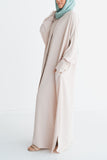 Ivory Batwing Abaya