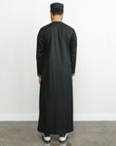 Men's Black Kufiya Thobe