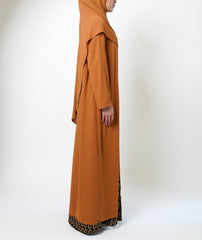 Goldenrod Full-Length Sheer Cardigan