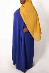 Plus Royal Blue Blouse Abaya