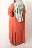 Plus Tangerine Blouse Abaya