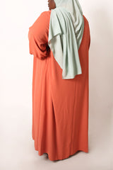 Plus Tangerine Blouse Abaya