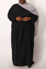 Plus Black Blouse Abaya