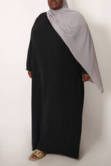 Plus Black Blouse Abaya