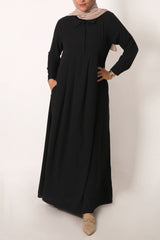 Black Box Pleated Abaya