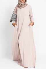 Blush Beige Empire Zip