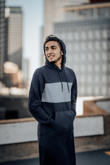 Men's Navy Hoodie Sweatshirt Thobe