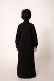 Boy's Black Mockneck Thobe