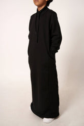 Boy's Black Mockneck Thobe