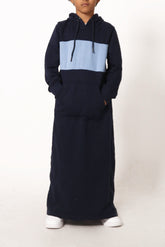 Boy's Navy Hoodie Thobe