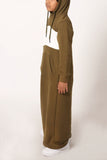 Boy's Olive Hoodie Thobe
