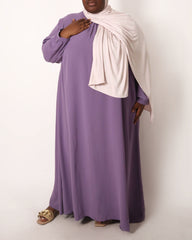 Plus Spring Lilac Blouse Abaya