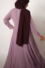 Lilac Empire Zip Abaya