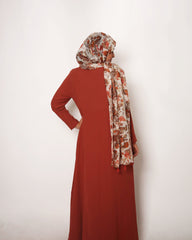 Terracotta Empire Zip Abaya