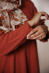 Terracotta Empire Zip Abaya
