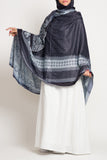 Dark Navy Ajrak Shawl