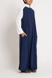 Navy & White Classic Thobe