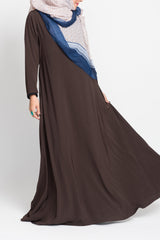 Deep Brown Empire Zip