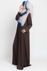 Deep Brown Empire Zip