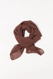 Cocoa Powder Brown Chiffon Georgette Hijab