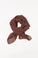 Cocoa Powder Brown Chiffon Georgette Hijab
