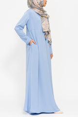 Powder Blue Empire Zip