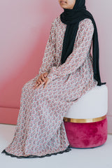 Girl's Paisley Lace Abaya