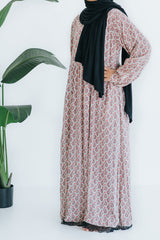 Girl's Paisley Lace Abaya