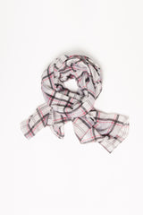 Light Grey Plaid Wrap Hijab