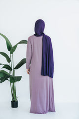 Lavender Matte Jersey Zip