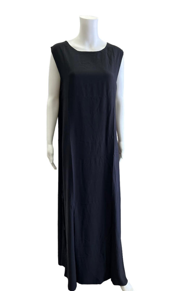 Black Crepe Sleeveless Slip