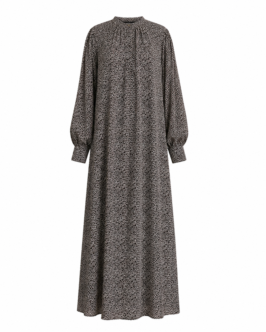 Sheer Brown Pebble Print Abaya