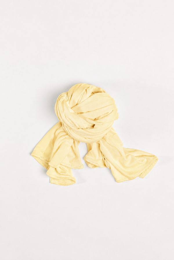 Butter Cup Yellow Jersey Wrap HijaaB