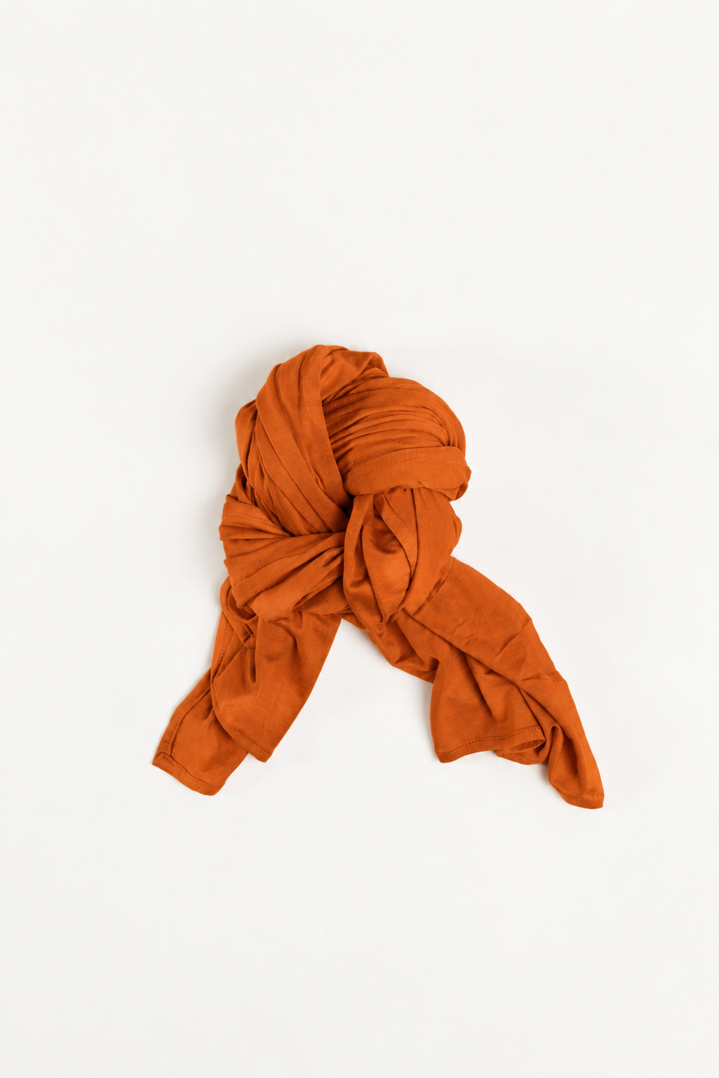 Pumpkin Spiced Orange Jersey Wrap HijaaB