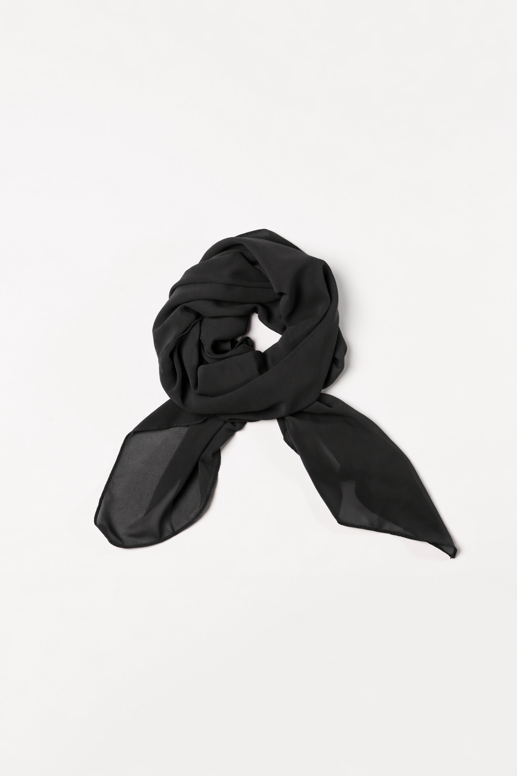 Black Chiffon Georgette  Hijab