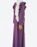 Girl's Dusky Mauve Ruffle Abaya